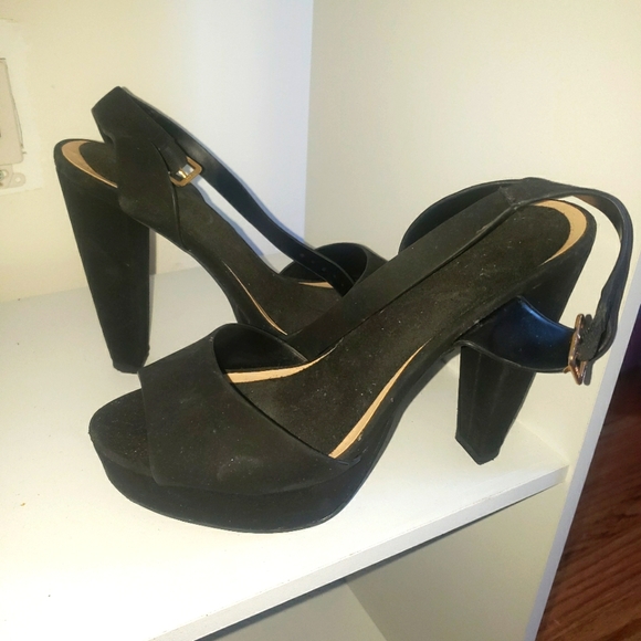 ASOS Shoes - ASOS black chunky platform heels size 7.5